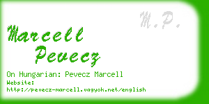 marcell pevecz business card